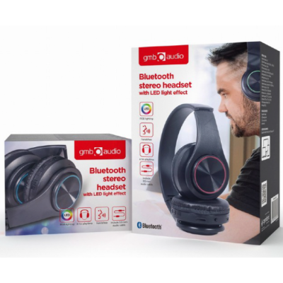 Headset GMB Bluetooth Stereo LED Light Effect