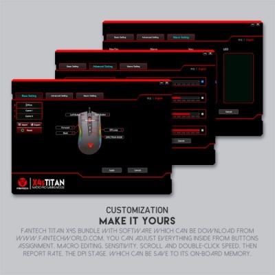 Rato Gaming Fantech Titan X4s 4800DPI