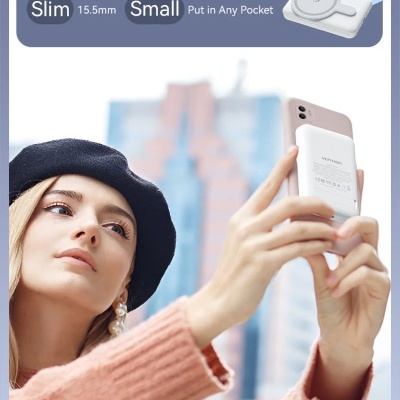 POWER BANK 5000mAh MINI PD 15W WIRELESS CHARGE