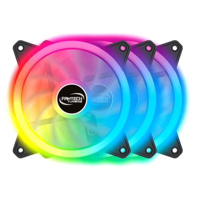 FANTECH TURBINE PACK 3 VENTILADORES 120MM RGB C/ CONTROLADOR