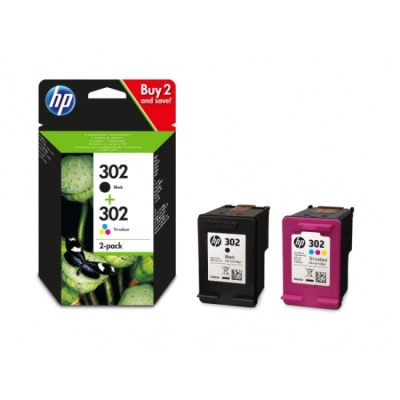 HP MULTIPACK Nº 302 PRETO+COR ORIGINAL