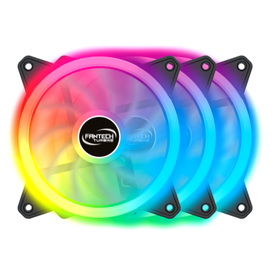 FANTECH TURBINE PACK 3 VENTILADORES 120MM RGB C/ CONTROLADOR