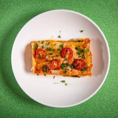 Lasanha de legumes assados