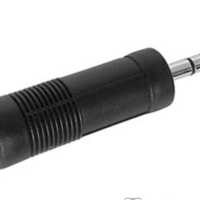 Ficha Adaptadora Jack 6.35mm Fêmea / Jack 3.5mm Macho St