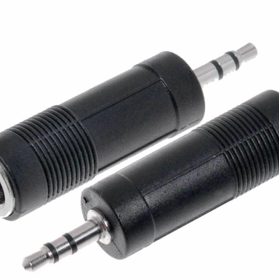 Ficha Adaptadora 3.5mm Macho St / 6.35mm Fêmea St