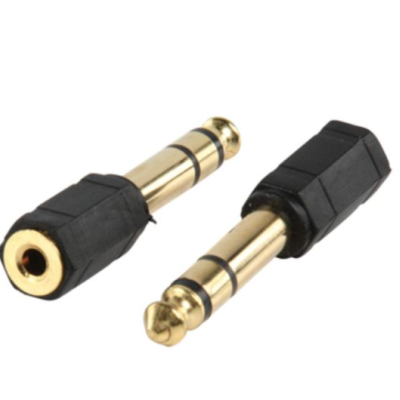 Ficha Adaptadora Jack 6.35mm Macho / Jack 3.5mm Fêmea St