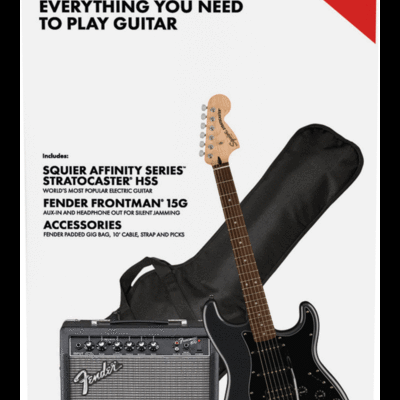 Pack Guit. Eléctrica Squier - STRAT HSS LRL CFM