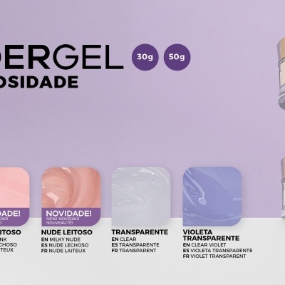 Conhece as 3 novas cores leitosas de Builder Gel INOCOS de Alta Viscosidade!