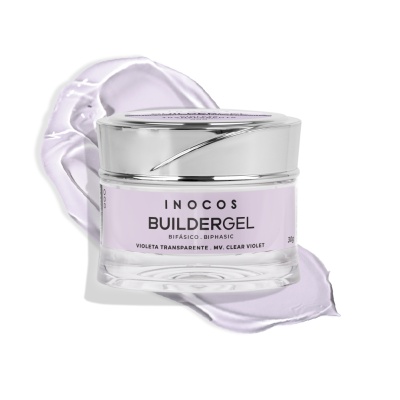 Builder Gel INOCOS Violet Transparent à viscosité moyenne 30g