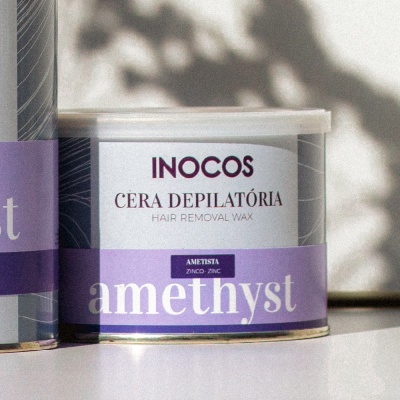 Depilatory wax INOCOS Zinc and Amethyst 400ml