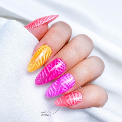 Top Coat INOCOS Vitral Coral Vidro