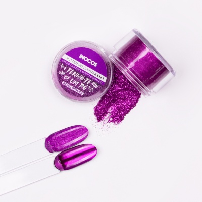 Glitter Pó Efeito 2 em 1 INOCOS Roxo Power