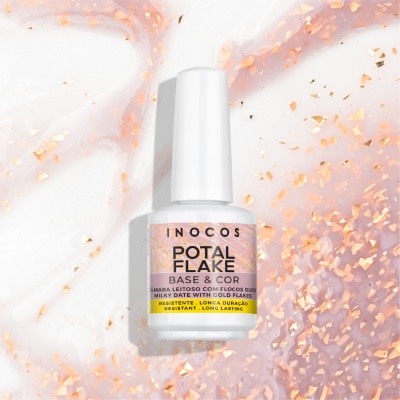 Potal Flake INOCOS Tâmara Leitoso com Flocos Ouro