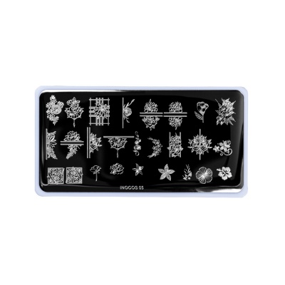 Placa de Carimbos INOCOS 05 Chic Flower