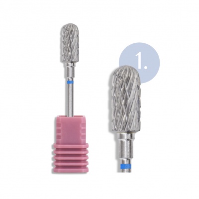 1 - Fraise cylindrique ronde INOCOS - Carbone | Grain moyen