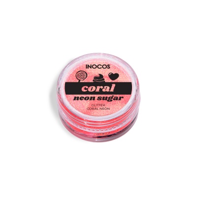 Glitter Solto INOCOS Coral Néon Sugar