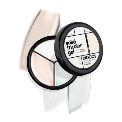 Solid Tricolor Gel INOCOS 02 White Fantasy Solid Tricolor Gel INOCOS 02 White Fantasy