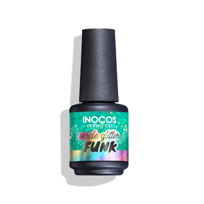 Gel Polish INOCOS Verde Glitter Funk