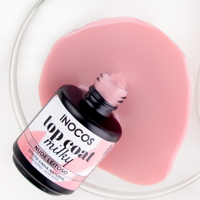 Top Coat INOCOS Milky Nude Leitoso
