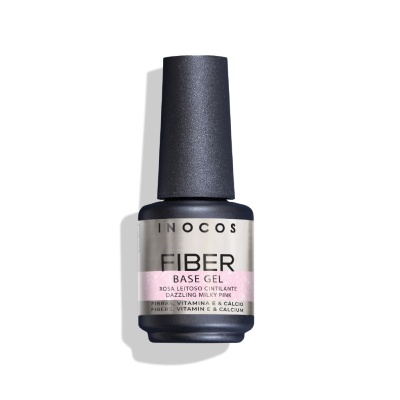 Fiber Base Gel INOCOS Rosa Leitoso Cintilante