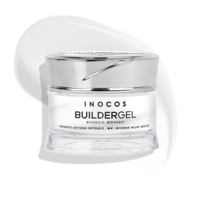 Builder Gel INOCOS Branco Leitoso Intenso de viscosidad media 50g