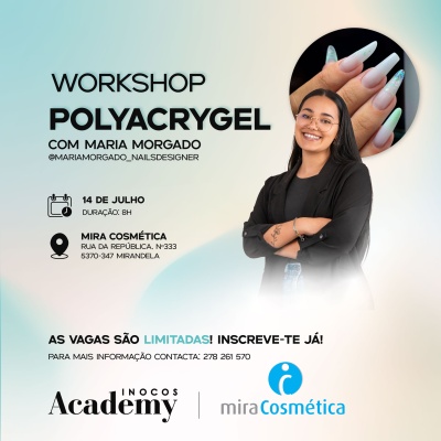 Workshop INOCOS - Mira Cosmética  | 14 July