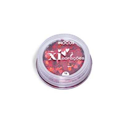 Xi-Heart Glitter INOCOS Red
