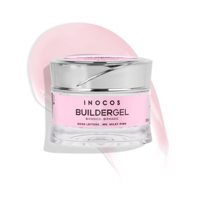 Builder Gel INOCOS Rosa Leitoso Intenso de viscosidad media 30g