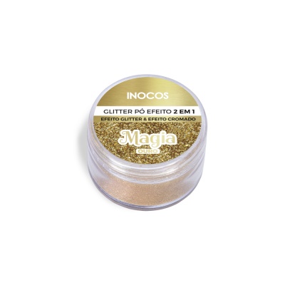 Glitter Powder Effect 2 on 1 INOCOS Gold Magic