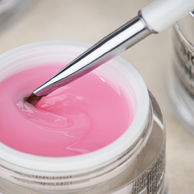 Builder Gel INOCOS Rosa Leitoso de Média Viscosidade 30g