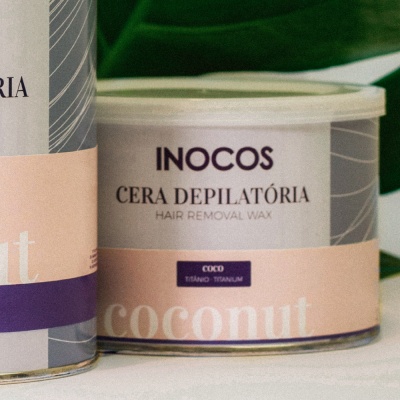 Cera Depilatória INOCOS Titânio e Coco 400ml