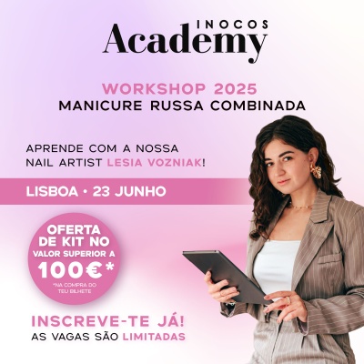 Workshop INOCOS Academy 23 de Junho de 2025 em Lisboa | Manicure Russa Combinada | Lesia Vozniak