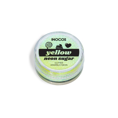 Glitter Solto INOCOS Yellow Néon Sugar