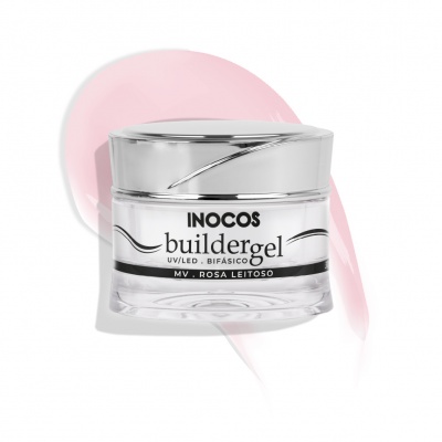 Builder Gel INOCOS Rose Laiteux à viscosité moyenne 30g