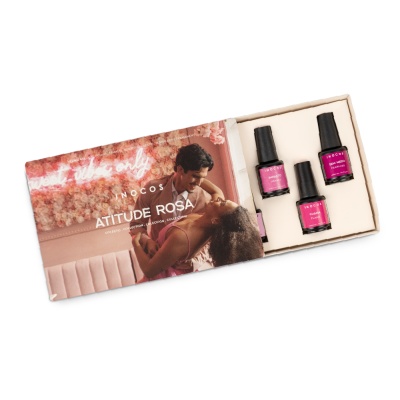 Box Verniz Gel Atitude Rosa INOCOS