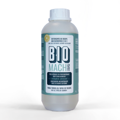 Detergente de roupa bio enzimático 2 em 1 - BIOMACH SUPER Original (frutado)