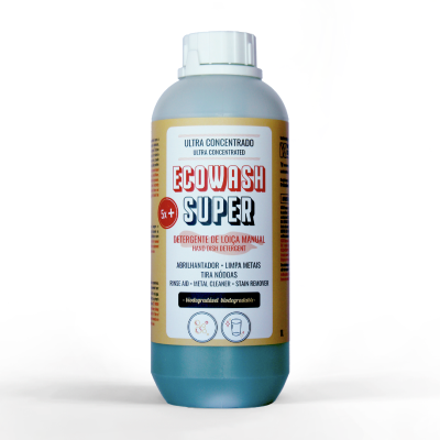 Detergente de loiça hipoalergénico - ECOWASH SUPER Detergente de loiça hipoalergénico - ECOWASH SUPER
