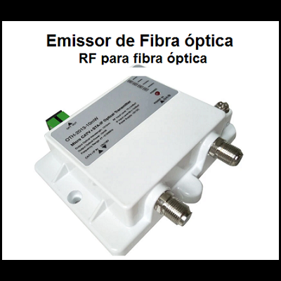 Emissor de TV por fibra óptica - REDE PRIVADA