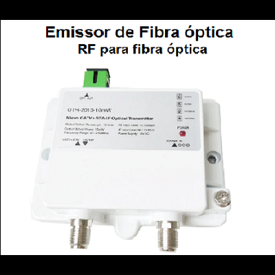 Emissor de TV por fibra óptica - REDE PRIVADA