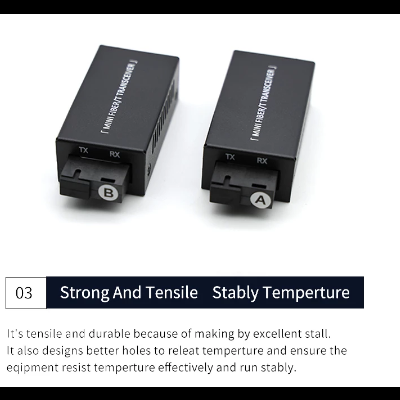 Mini conversor Fibra Optica para UTP Gigabit