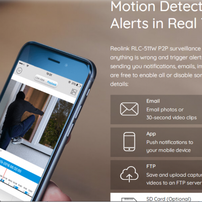 Reolink RLC-511W - 5 MP - Câmera Wifi 2.4 GHz/5GHz com Zoom 4X