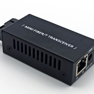 Mini conversor Fibra Optica para UTP Gigabit