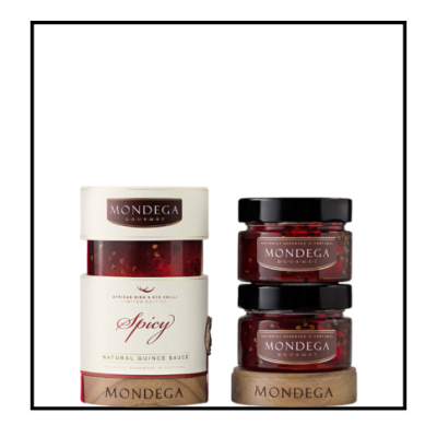 Mondega Gourmet - Geleia Picante Natural de Marmelo (2x130ml)