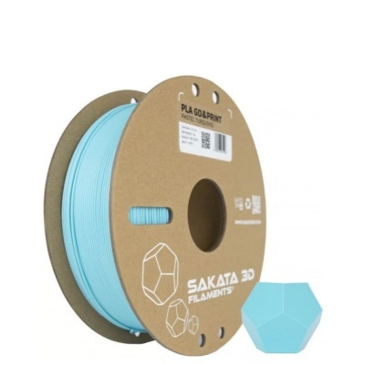 PLA GO&PRINT TURQUESA PASTEL Diâmetro 1,75mm Bobine 1kg - Sakata 3D