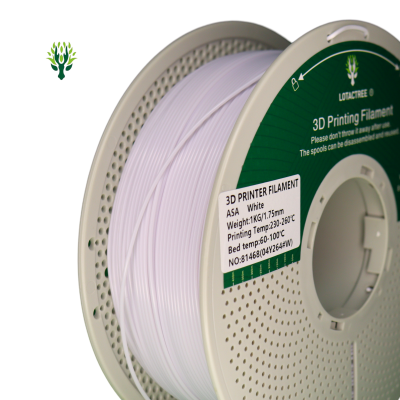 ASA White - Diâmetro 1,75mm Bobine 1kg - Lotactree