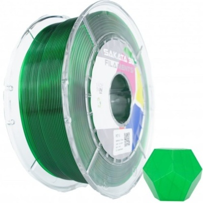 PETG ESMERALD (TRANSLUCID) Diâmetro 1,75mm Bobine 1kg - Sakata 3D