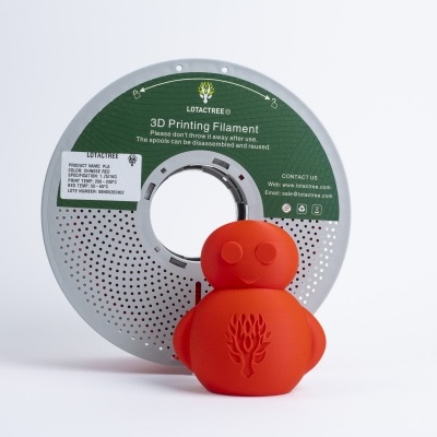 PLA Chinese Red - Diâmetro 1,75mm Bobine 1kg - Lotactree