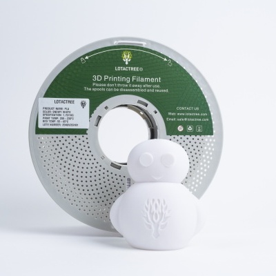 PLA Snowy White - Diâmetro 1,75mm Bobine 1kg - Lotactree