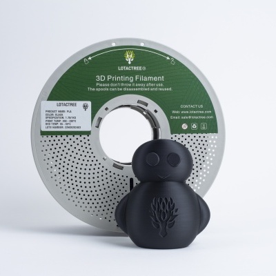 PLA Black - Diâmetro 1,75mm Bobine 1kg - Lotactree