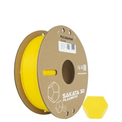 PLA GO&PRINT AMARELO Diâmetro 1,75mm Bobine 1kg - Sakata 3D
